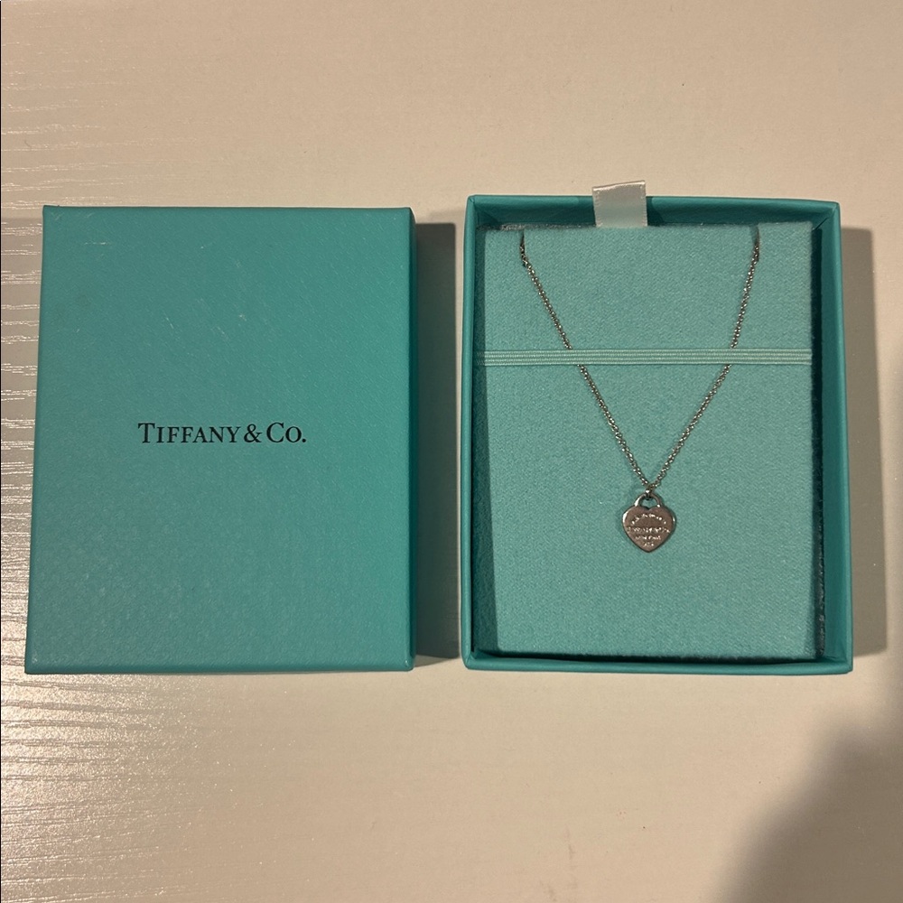 Tiffany Sterling Silver Heart Necklace
